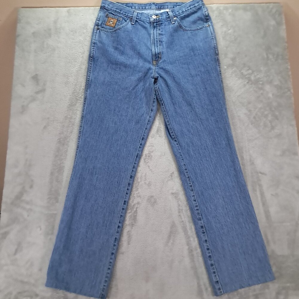 Cinch Bronze Label Jean Men 36x34, Tag 36x36 Blue Denim Slim Fit Western